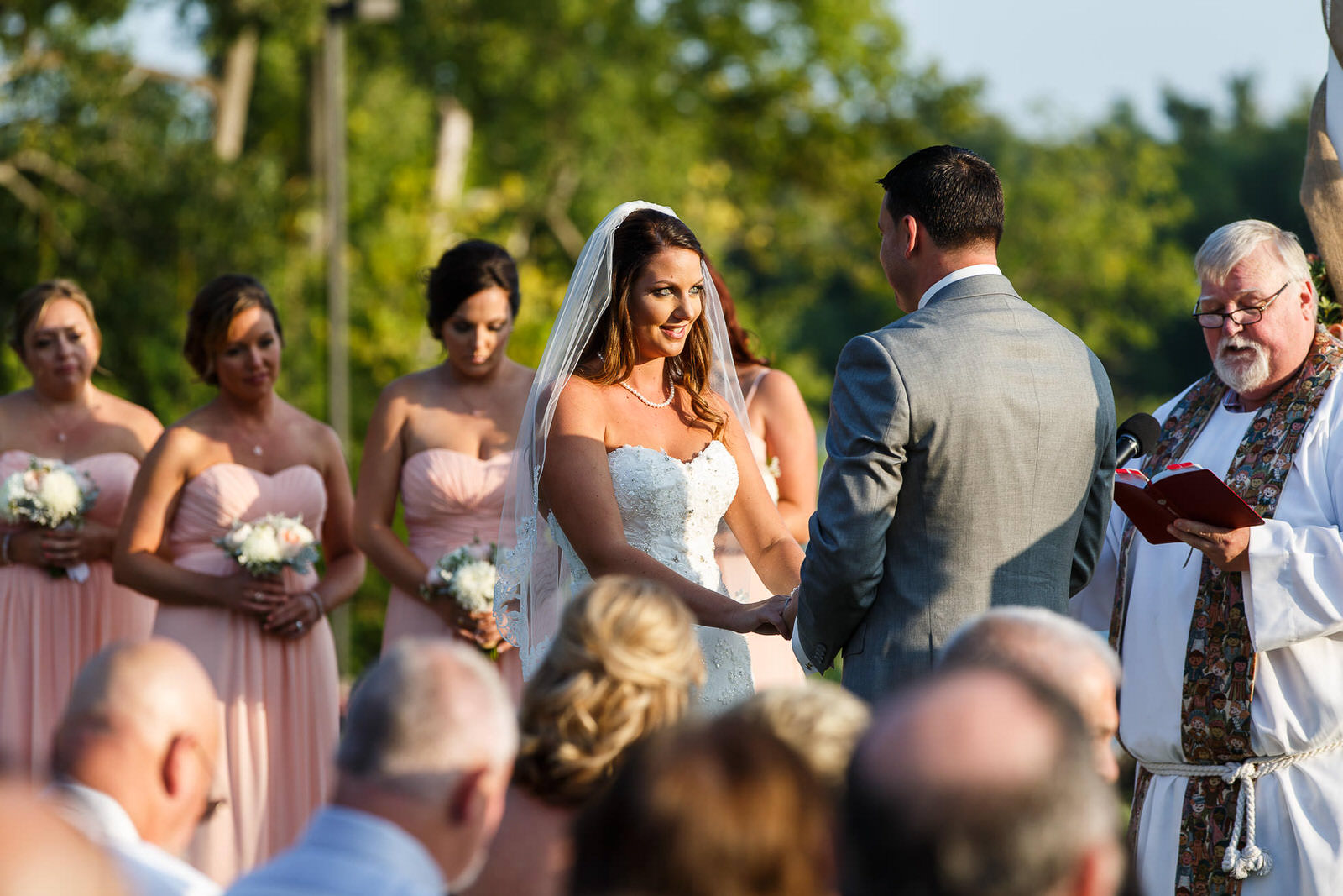 Wedding Vows at Saint Clements Castle & Marina