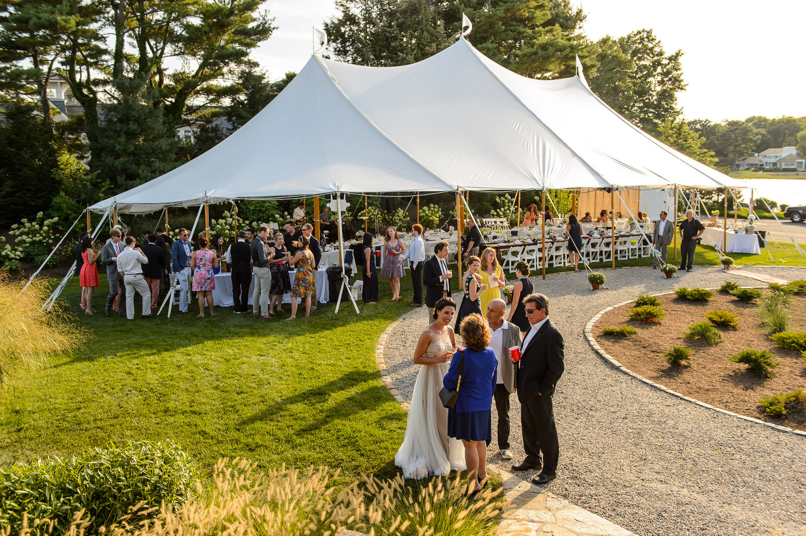 Elegant Backyard Tent Wedding in Westport Connecticut