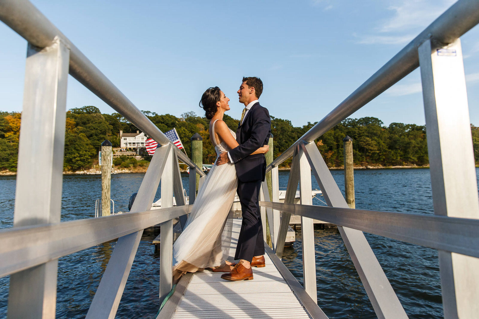 Bride and Groom Wedding Portraits in CT 