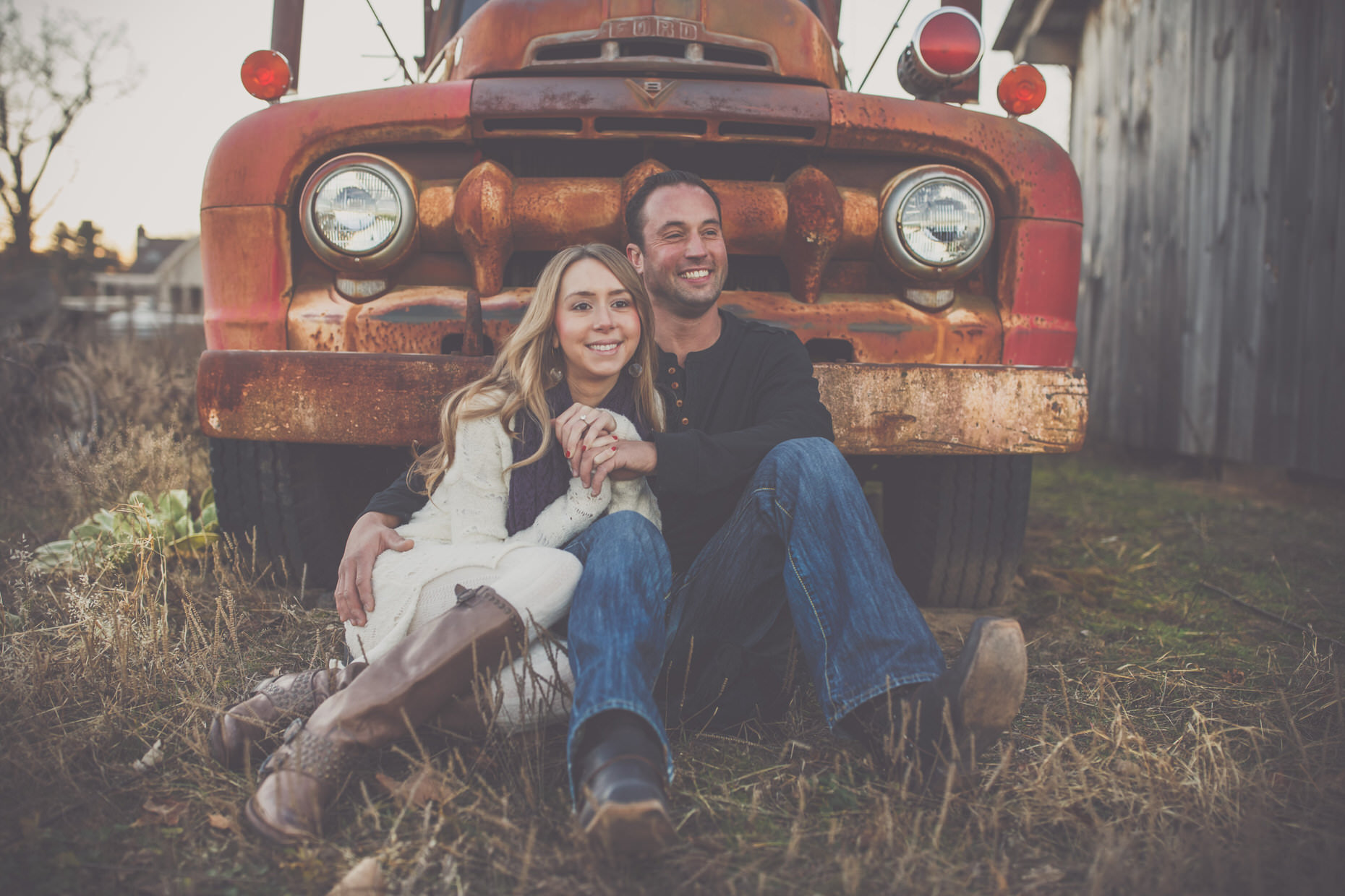 Classic Car Engagement Photos, Enfield CT